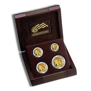 2008-W Proof Gold Buffalo Four Coin Set  (w/Box & COA)