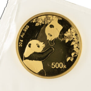 30 gram China Gold Panda - BU - Sealed (Year Varies)