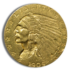 $2.5 Gold Indian Quarter Eagle - Cleaned/Low Grade