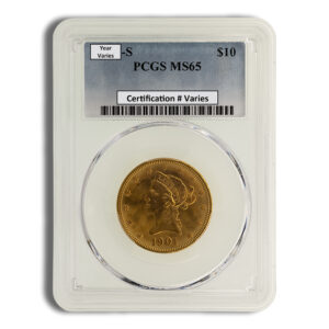 $10 Gold Liberty Eagle - PCGS MS65