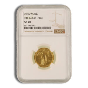 2016-W 1/4 oz Gold Standing Liberty Centennial Coin NGC SP70