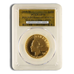 2019-W American Liberty High Relief Gold Coin PCGS PR70 FS