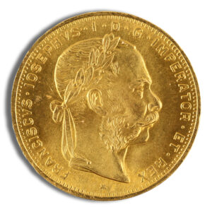 Austria 8 Florin / 20 Franc Gold Coin