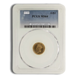 $1 Gold Indian Type 3 - PCGS MS64