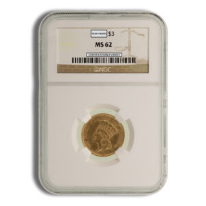 $3 Gold Princess - NGC MS62