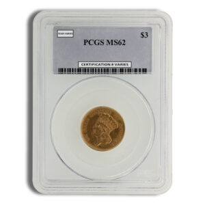 $3 Gold Princess - PCGS MS62