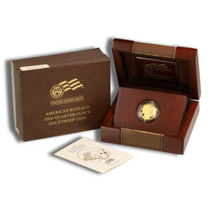 2008-W 1/4 oz Proof Gold Buffalo (w/Box & COA)