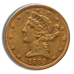 $5 Gold Liberty Half Eagle - XF