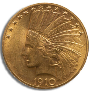 $10 Gold Indian Eagle - AU