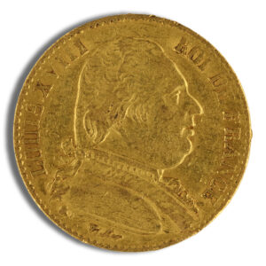 France Gold 20 Francs - Louis XVIII (1814-1815)