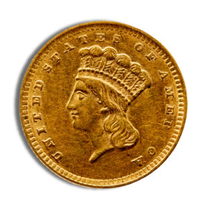 $1 Gold Indian Type 3 - AU