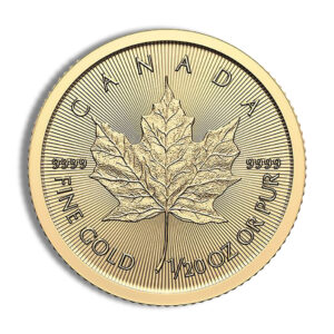 1/20 oz Gold Maple Leaf (Year Varies - Sealed)