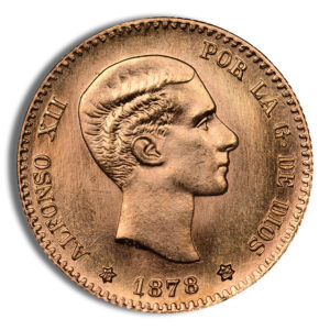 Spain 10 Pesetas Gold Coin