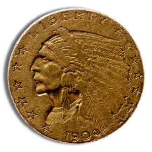 $2.5 Gold Indian Quarter Eagle - VF