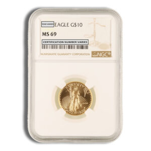1999 1/4 oz Gold Eagle $10 NGC MS69