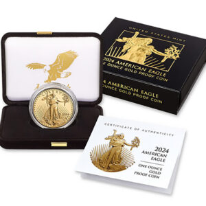 2024-W 1 oz Proof Gold Eagle $50 - Box & COA