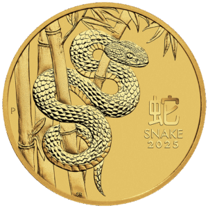 2025 1/4 oz Australia Gold Lunar Snake BU - Series III