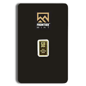 1/2 gram Gold Bar - Frontier Mint (Carded)