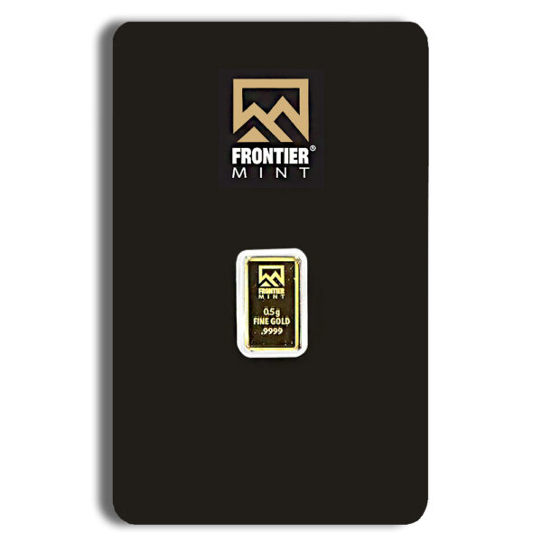 1/2 gram Gold Bar - Frontier Mint (Carded)