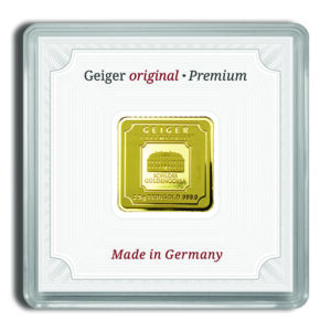 2.5 gram Gold Bar - Geiger (In Assay)