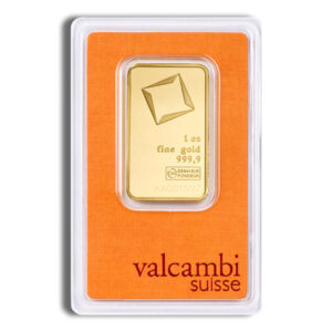 1 oz Gold Bar - Valcambi (Carded)