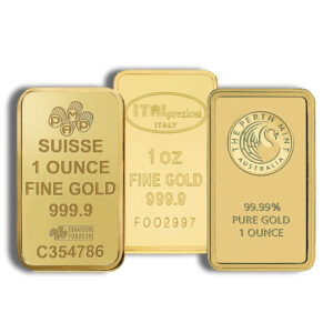 1 oz Gold Bar - Brand Varies (Not in Card)