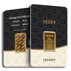 10 gram Gold Bar - IGR Metals (Carded)