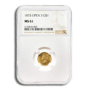 $1 Gold Indian Type 3 - NGC MS61
