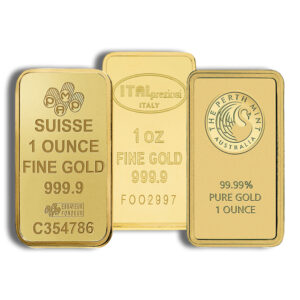 1 oz Gold Bar - Brand Varies .9999 (IRA Eligible)