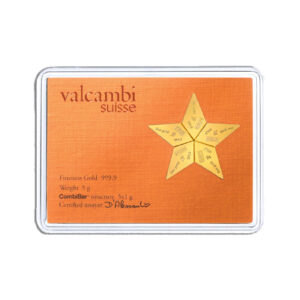 5 x 1 gram Valcambi CombiBar™ Star (Assay - Plain Back)
