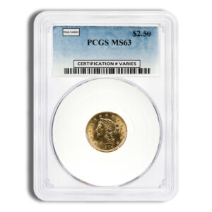 $2.5 Gold Liberty Quarter Eagle - PCGS MS63