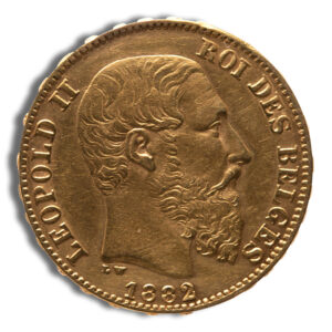 Belgium Gold 20 Francs - Leopold II (1867-1882)