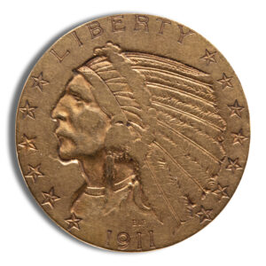 $5 Gold Indian Half Eagle - VF