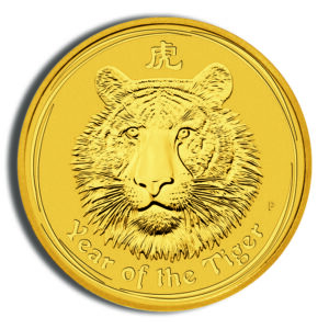 2010 1/10 oz Australia Gold Lunar Tiger BU - Series II