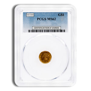 $1 Gold Liberty Type 1 - PCGS MS62