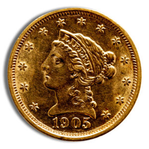$2.5 Gold Liberty Quarter Eagle - BU