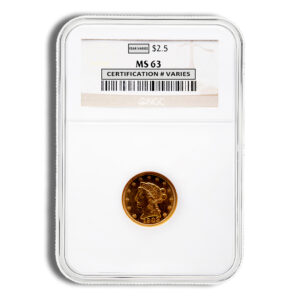$2.5 Gold Liberty Quarter Eagle - NGC MS63