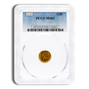 $1 Gold Liberty Type 1 - PCGS MS63