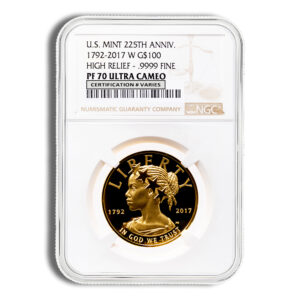 2017-W American Liberty High Relief Gold Coin NGC PF70
