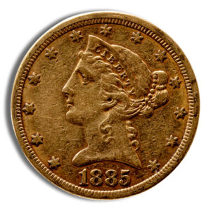 $5 Gold Liberty Half Eagle - VF