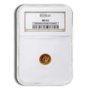 $1 Gold Liberty Type 1 - NGC MS61