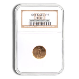 1988 1/10 oz Gold Eagle $5 NGC MS69