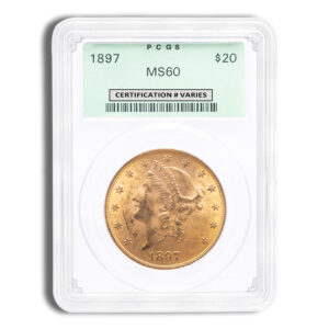 $20 Gold Liberty Double Eagle - PCGS MS60