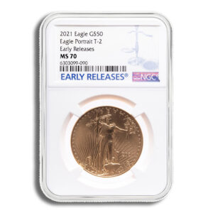 2021 1 oz Gold Eagle $50 NGC MS70 ER (Type 2)