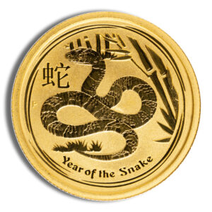 2013 1/4 oz Australia Gold Lunar Snake BU - Series II
