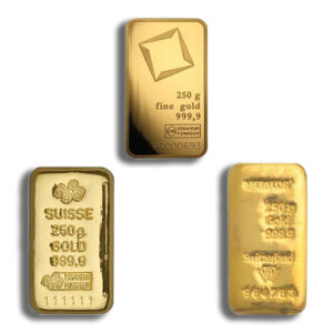 250 gram Gold Bar - Brand Varies