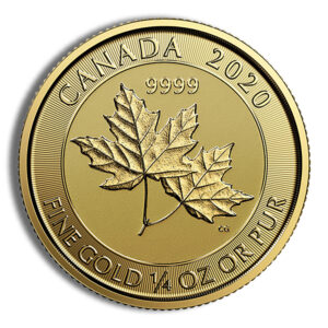 1/4 oz Canadian Twin Maple Leaf Gold Coin (Year Varies)